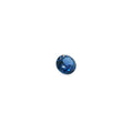 Loose round brilliant-cut natural blue Montana Yogo sapphire gemstone.