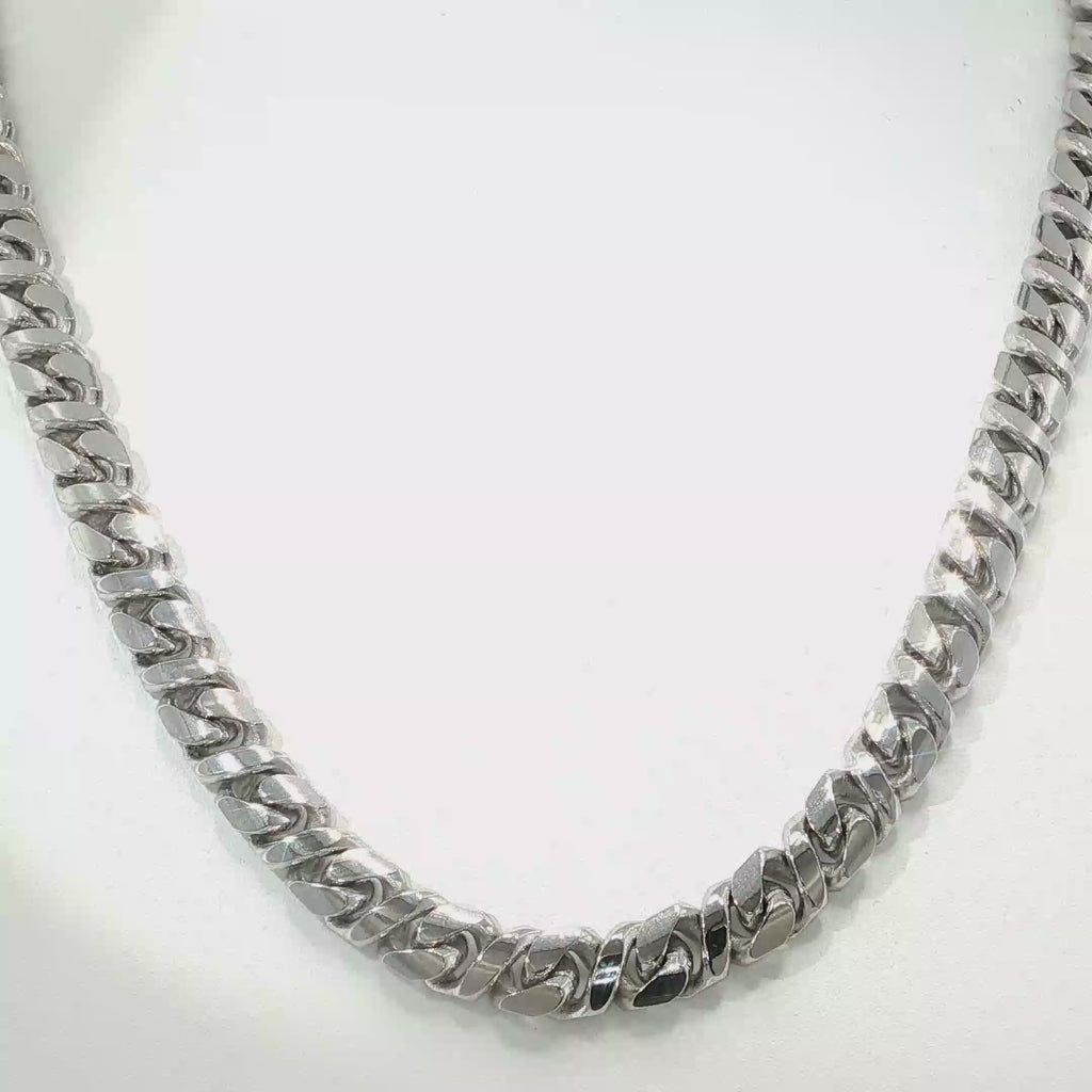 Diamond-Cut Curb Chain Necklace