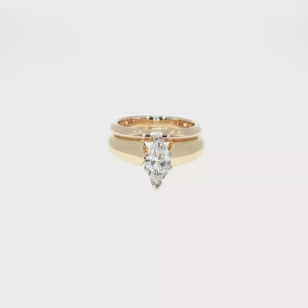 Marquise Diamond Wedding Set