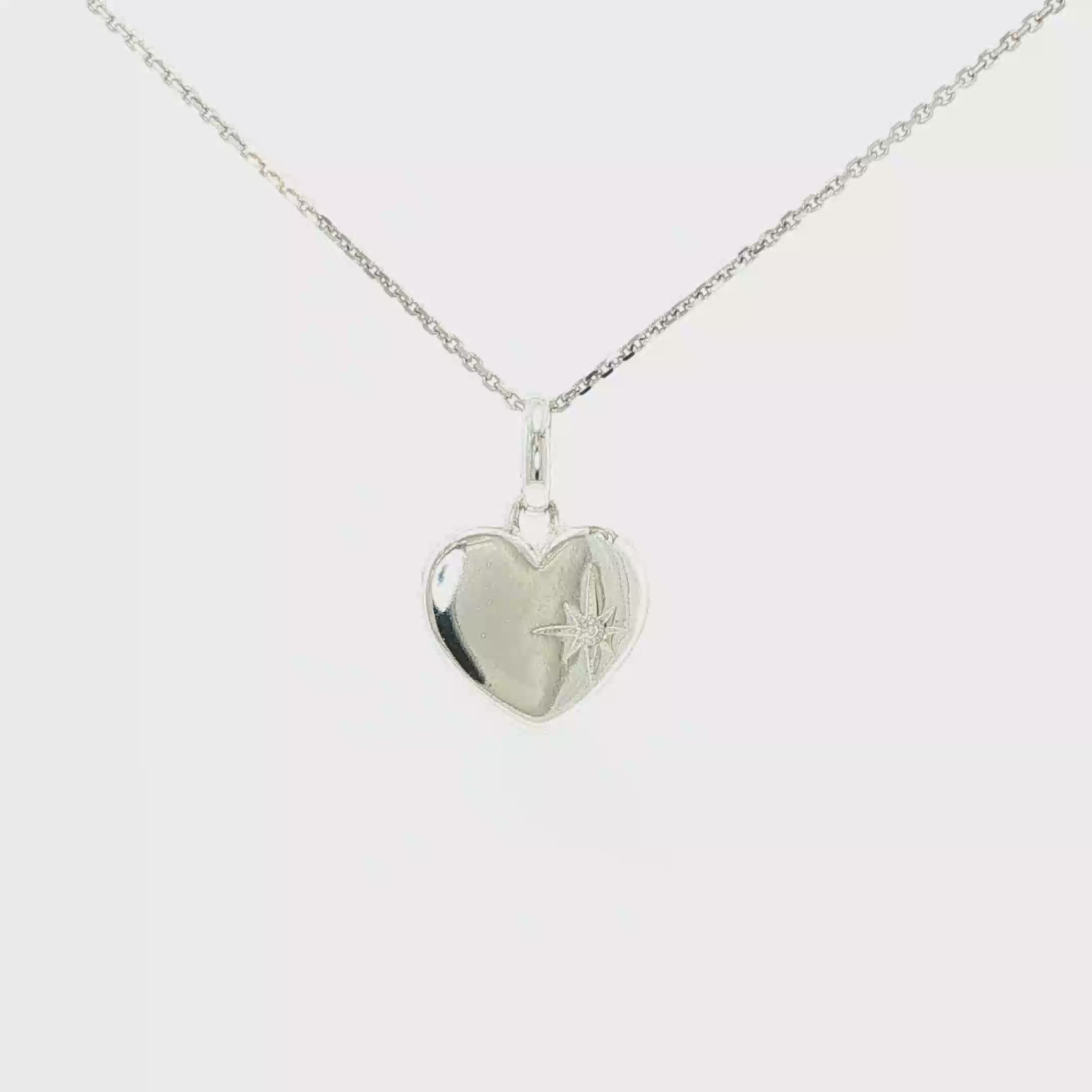 Cubic Zirconia Accent Heart Pendant