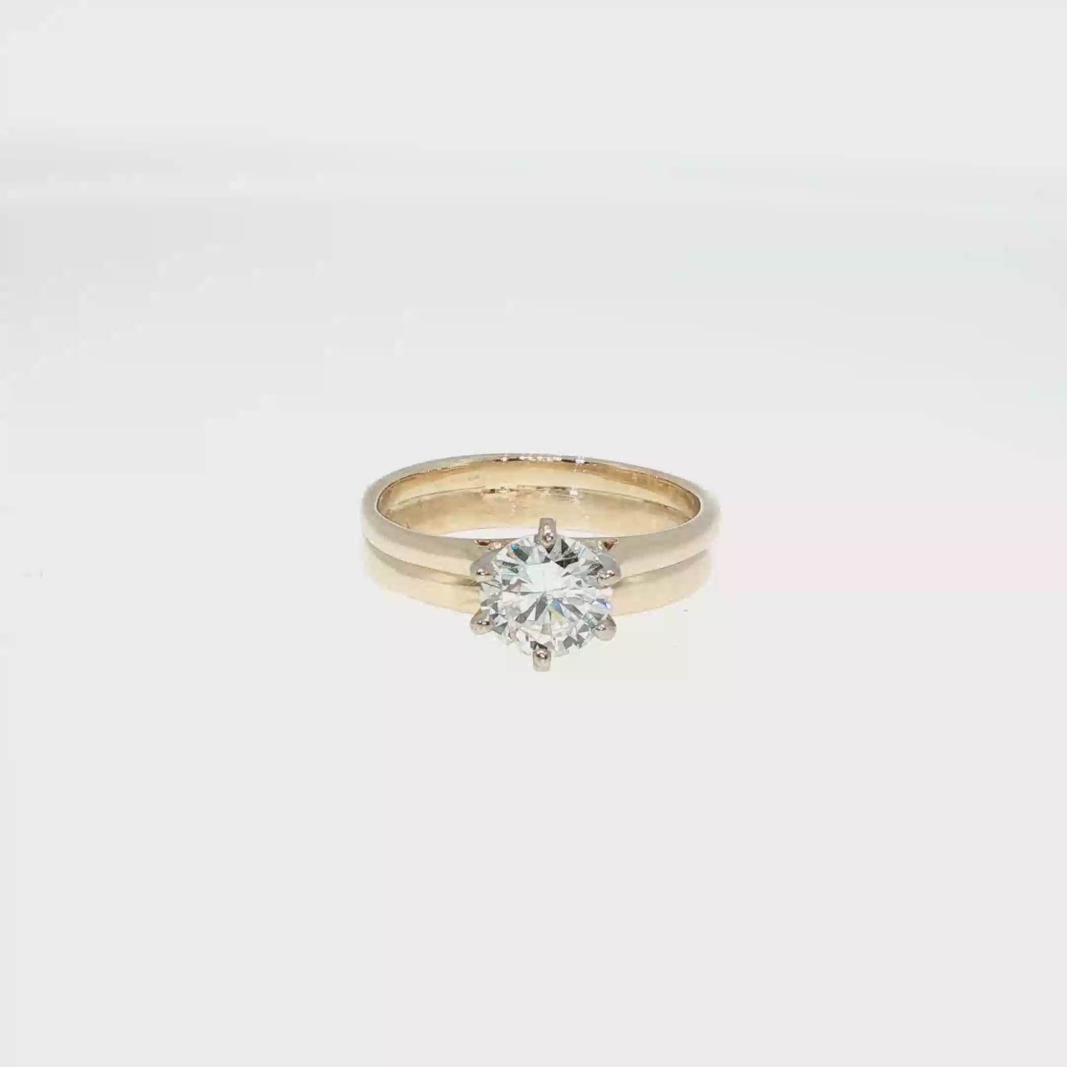 Round Diamond Cathedral Bridal Set