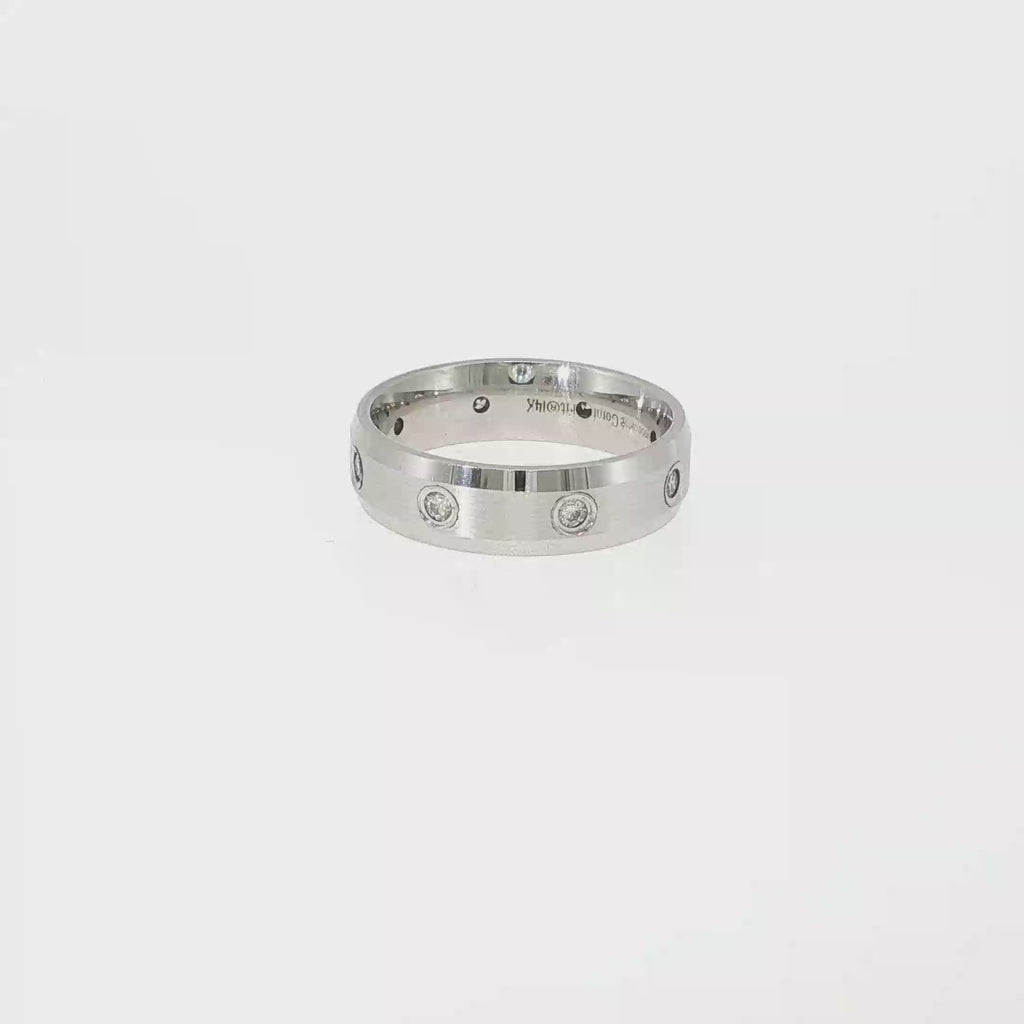 Flush-Set Diamond Comfort-Fit Band